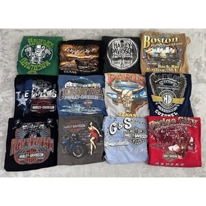Harley‎ Davidson Men's XXL Shirt Lot Of 12